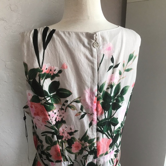 NEW Tommy Hilfiger floral print belted fit & flare dress (14) - Picture 7 of 11